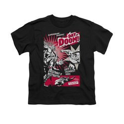 Superman Shirt Kids Day Of Doom Black T-Shirt