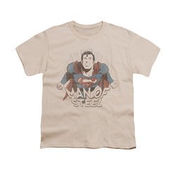 Superman Shirt Kids Fly Away Cream T-Shirt