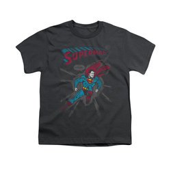 Superman Shirt Kids It Tickles Charcoal T-Shirt