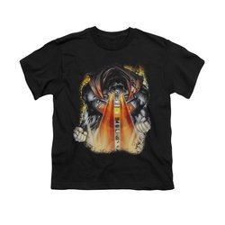 Superman Shirt Kids Laser Eyes Black T-Shirt