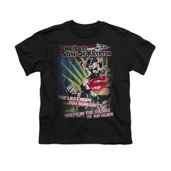 Superman Shirt Kids Last Hope Black T-Shirt