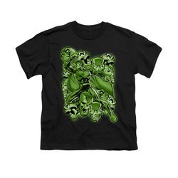 Superman Shirt Kids Metallo Mayhem Black T-Shirt