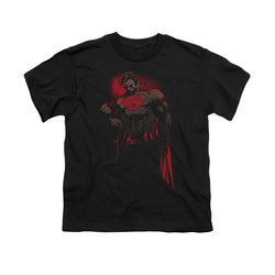 Superman Shirt Kids Red Son Black T-Shirt