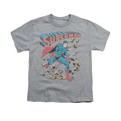 Superman Shirt Kids Rocks Athletic Heather T-Shirt