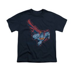 Superman Shirt Kids Scribble And Soar Navy T-Shirt