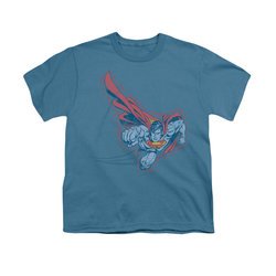 Superman Shirt Kids Scribble And Soar Slate T-Shirt