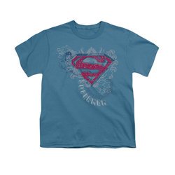 Superman Shirt Kids Stars And Chains Slate T-Shirt