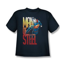 Superman Shirt Kids Steel Flight Navy T-Shirt