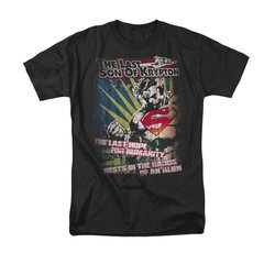 Superman Shirt Last Hope Black T-Shirt