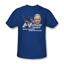 Superman Shirt Lex Luthor For President Royal Blue T-Shirt