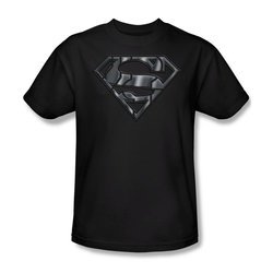 Superman Shirt Mech Shield Black T-Shirt