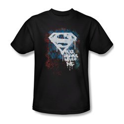 Superman Shirt Never Die Black T-Shirt