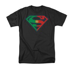 Superman Shirt Portugal Shield Black T-Shirt