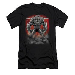 Superman Shirt Slim Fit Doomsday Dust Black T-Shirt