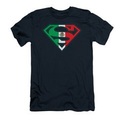 Superman Shirt Slim Fit Mexican Shield Navy T-Shirt