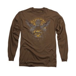 Superman Shirt Stand Your Ground Long Sleeve Coffee Tee T-Shirt