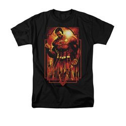 Superman Shirt Standing Over Black T-Shirt