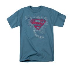 Superman Shirt Stars And Chains Slate T-Shirt