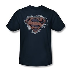 Superman Shirt Storm Clouds Navy T-Shirt