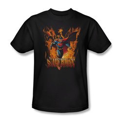 Superman Shirt Through The Fire Black T-Shirt