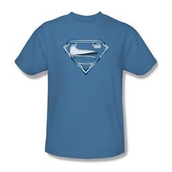 Superman Shirt Tribal Chrome Carolina Blue T-Shirt