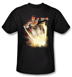 Superman T-shirt DC Comics Final Crisis Explosive Black Tee Shirt