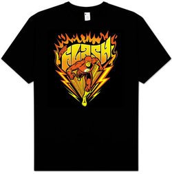 The Flash T-shirt - Blazing Speed DC Comics Adult Black Tee