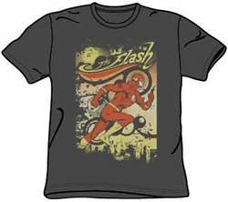 The Flash T-shirt - Just Passing Through Adult Charcoal Tee