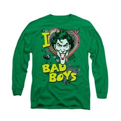 The Joker Shirt Bad Boys Long Sleeve Kelly Green Tee T-Shirt