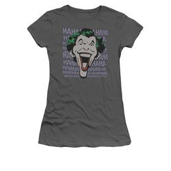 The Joker Shirt Juniors HA HA HAAA Charcoal T-Shirt