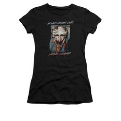 The Joker Shirt Juniors Laughs Longest Black T-Shirt