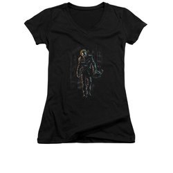 The Joker Shirt Juniors V Neck Joker Leaving Black T-Shirt