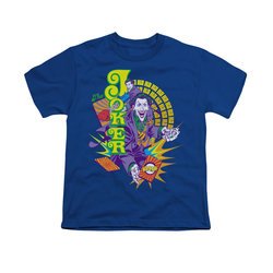 The Joker Shirt Kids Raw Deal Royal Blue T-Shirt