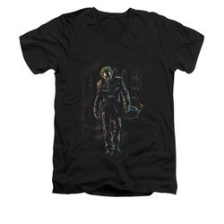 The Joker Shirt Slim Fit V-Neck Joker Leaving Black T-Shirt