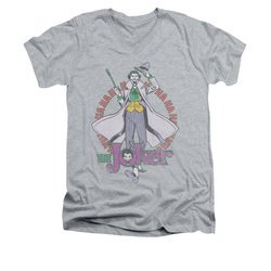 The Joker Shirt Slim Fit V-Neck Tux Athletic Heather T-Shirt