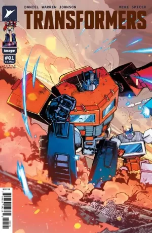 Transformers #1 (10th Printing Cover I - Andrei Bressan & Adriano Lucas Optimus Prime Connecting Variant)