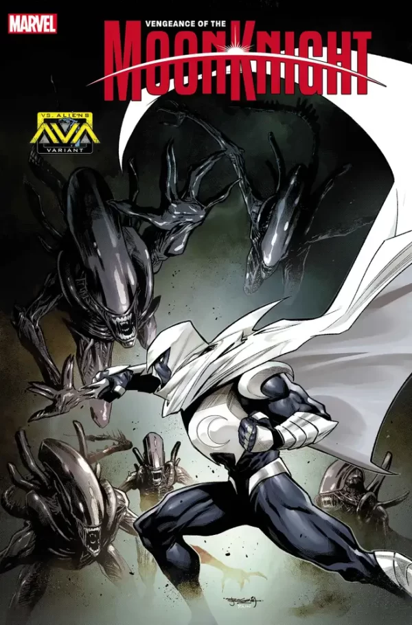 Vengeance of Moon Knight #7 (Segovia Marvel vs Alien Variant)