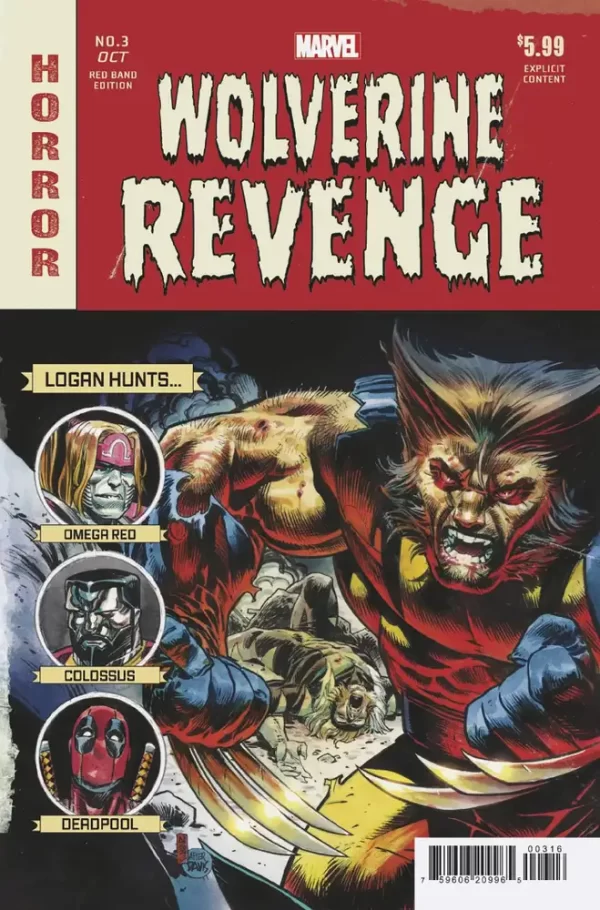 Wolverine Revenge Red Band #3 (of 5) (Retailer 25 Copy Incentive Variant)