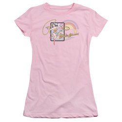 Wonder Woman Juniors T-shirt - Island Princess Pink Tee