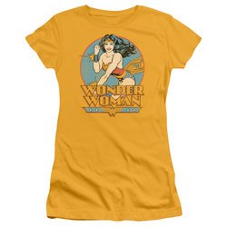 Wonder Woman Juniors T-shirt - Wonder Woman Gold Tee