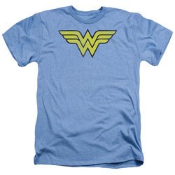 Wonder Woman Shirt Logo Heather Light Blue T-Shirt