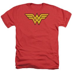 Wonder Woman Shirt Logo Heather Red T-Shirt