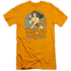 Wonder Woman Slim Fit Shirt Glowing Gold T-Shirt