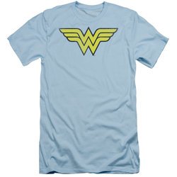 Wonder Woman Slim Fit Shirt Logo Light Blue T-Shirt