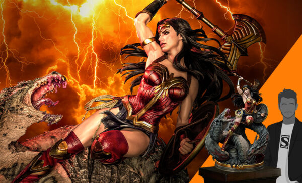 Wonder Woman VS Hydra DC Comics 1:3 Scale Statue