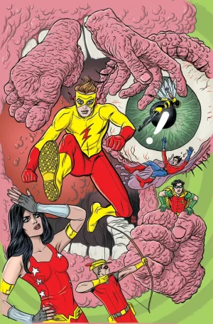 Worlds Finest Teen Titans #4 (of 6) (Cover E - Inc 1:50 Michael Allred Card Stock Variant)