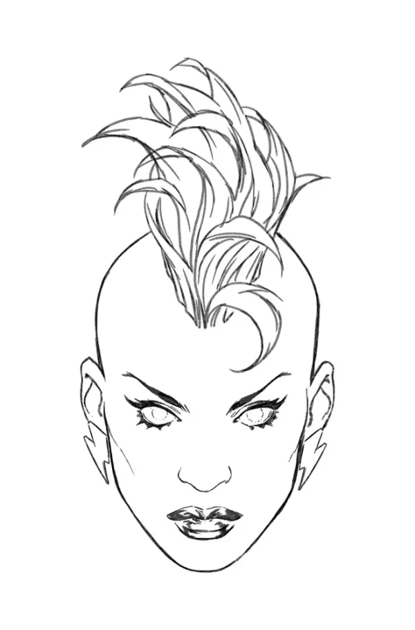 X-Men Forever #1 ((Retailer 50 Copy Incentive Variant) Brooks Headshot Sketch Vir Variant)