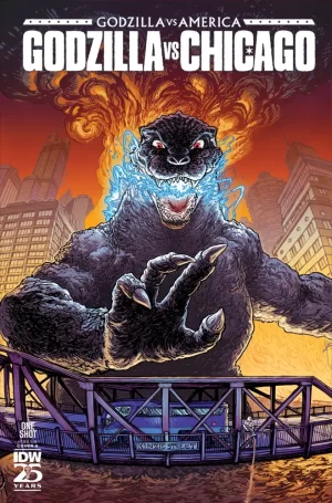 Godzilla vs America Chicago #1 (Cover A - Browne)