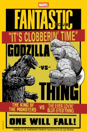 Godzilla vs Fantastic Four #1 (Lee Garbett Versus Variant)