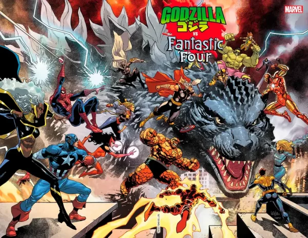 Godzilla vs Fantastic Four #1 (Leinil Yu Wraparound Variant)